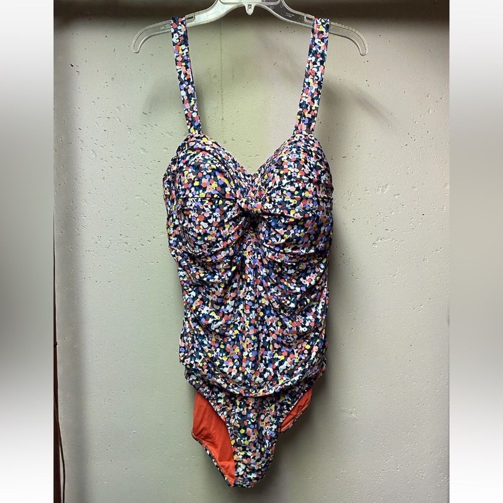 Anne Cole Floral Swimsuit Women’s One Piece Padded 22W